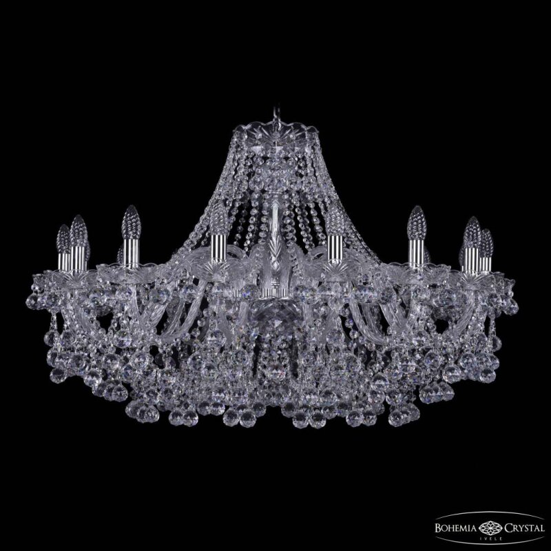 Подвесная люстра Bohemia Ivele Crystal 1409 1409/16/360 Ni