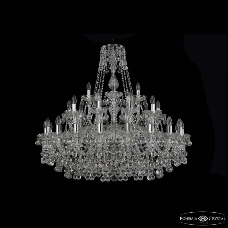 Подвесная люстра Bohemia Ivele Crystal 1409 1409/20+10+5/360 Ni