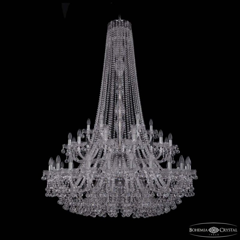 Подвесная люстра Bohemia Ivele Crystal 1409 1409/24+12+6/460/h-174/2d Ni