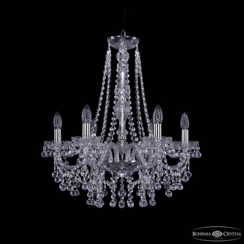 Подвесная люстра Bohemia Ivele Crystal 1409 1409/6/195/h-63 Ni