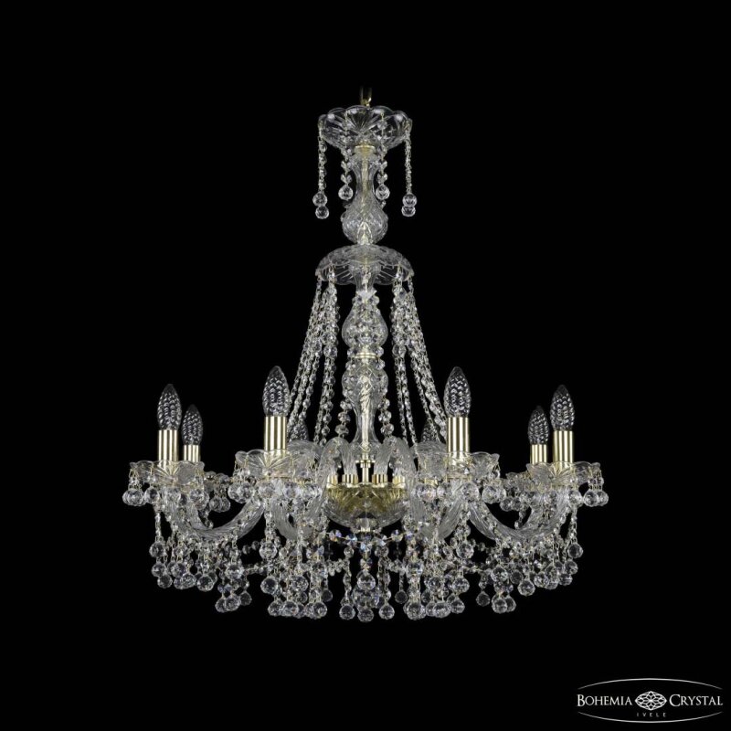Подвесная люстра Bohemia Ivele Crystal 1409 1409/8/240/XL-75 G