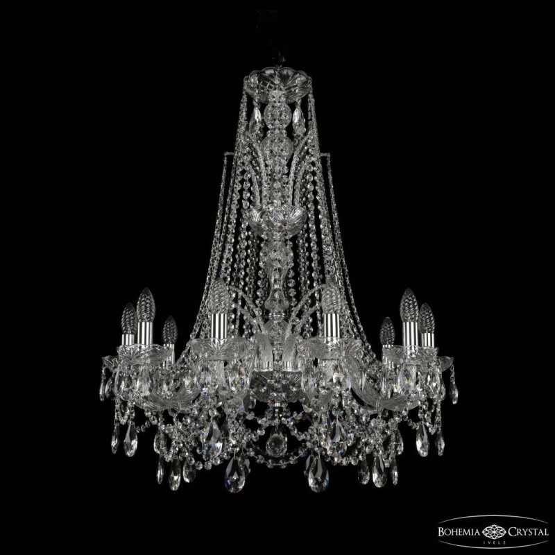 Подвесная люстра Bohemia Ivele Crystal 1411 1411/10/240/XL-84 Ni