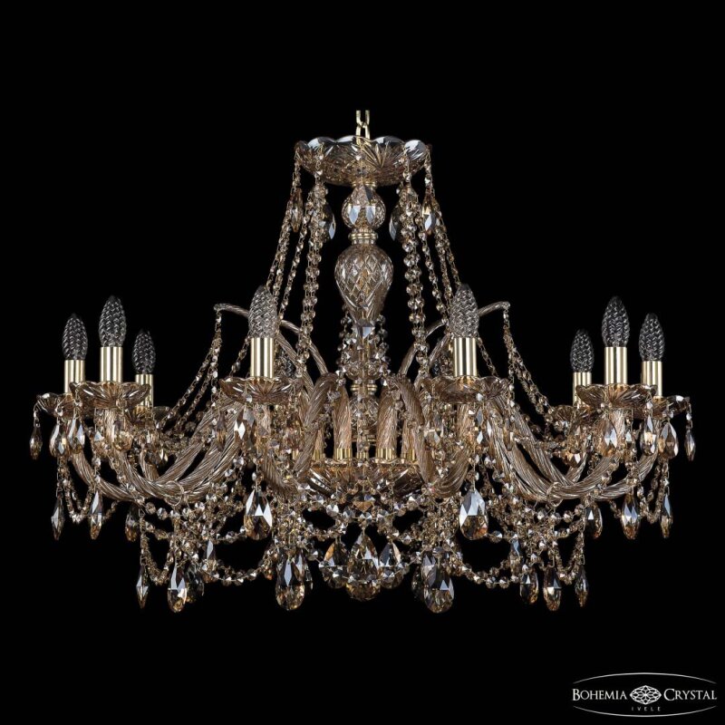 Подвесная люстра Bohemia Ivele Crystal 1411 1411/10/300 G M721