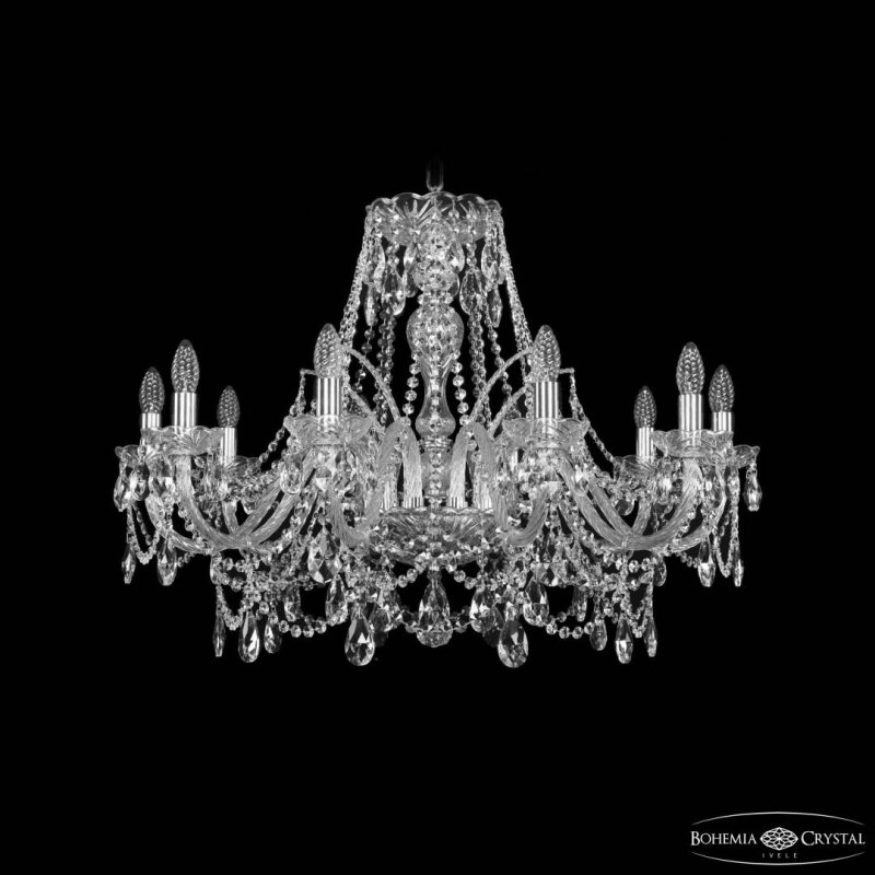 Подвесная люстра Bohemia Ivele Crystal 1411 1411/10/300 Ni
