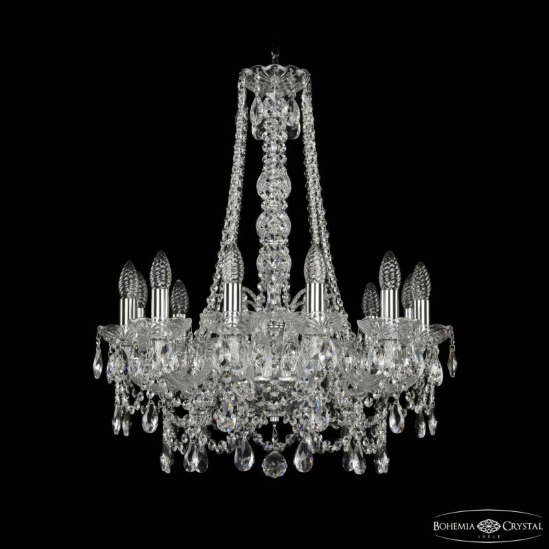 Подвесная люстра Bohemia Ivele Crystal 1411 1411/12/195/h-70 Ni