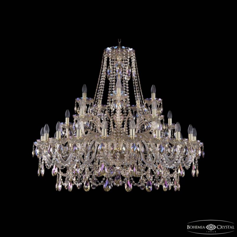 Подвесная люстра Bohemia Ivele Crystal 1411 1411/20+5+5/400 G M801
