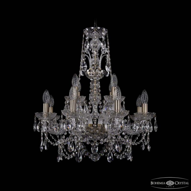 Подвесная люстра Bohemia Ivele Crystal 1411 1411/8+4/195/XL-65 Pa