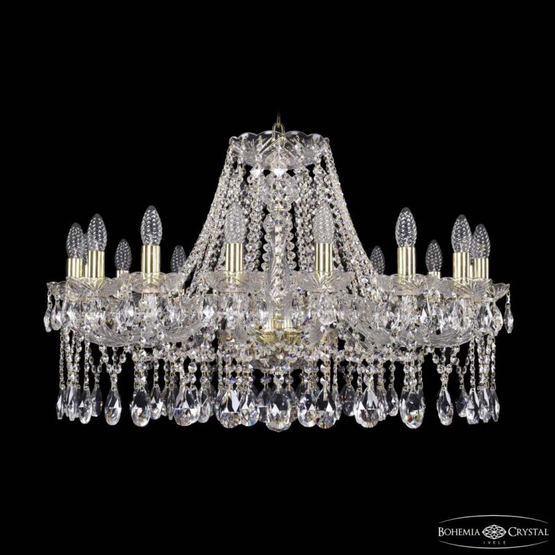 Подвесная люстра Bohemia Ivele Crystal 1413 1413/16/300 G
