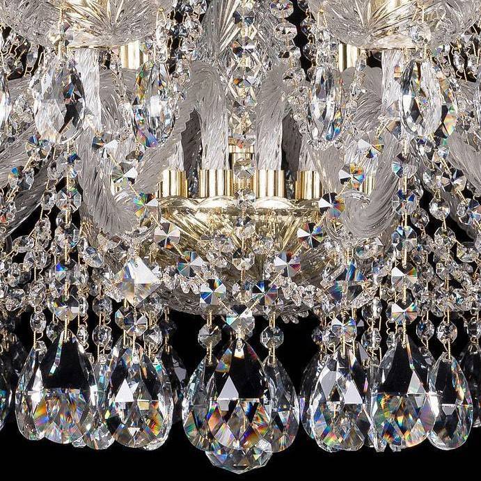 Подвесная люстра Bohemia Ivele Crystal 1413 1413/16/360/G