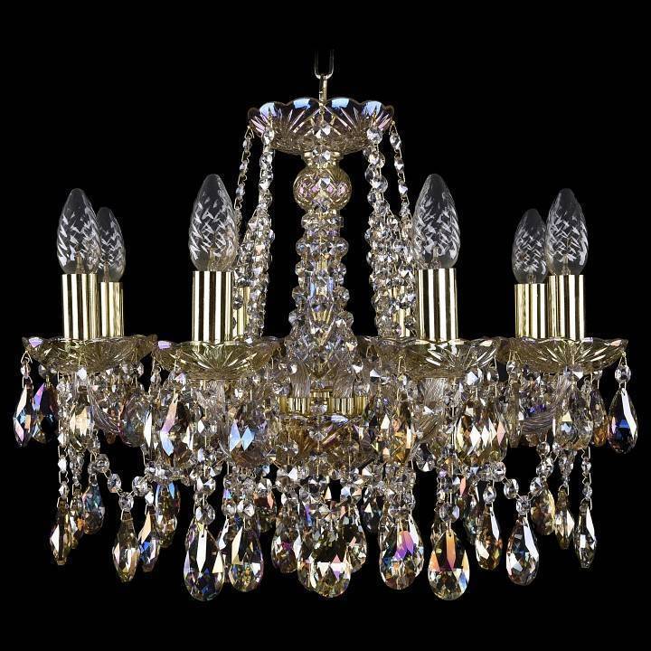 Подвесная люстра Bohemia Ivele Crystal 1413 1413/8/165/G/M701