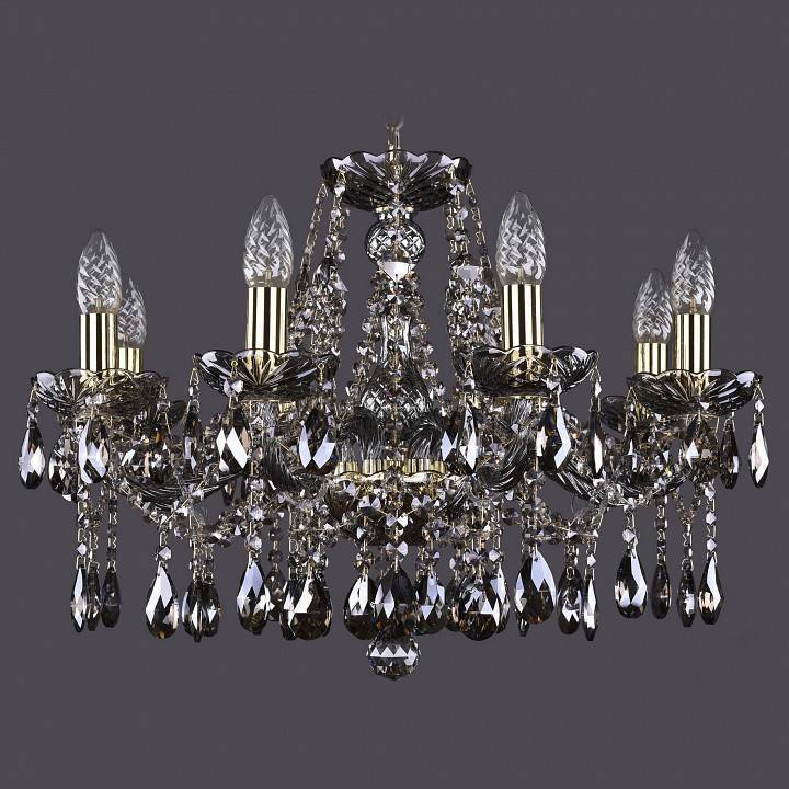 Подвесная люстра Bohemia Ivele Crystal 1413 1413/8/200/G/M731