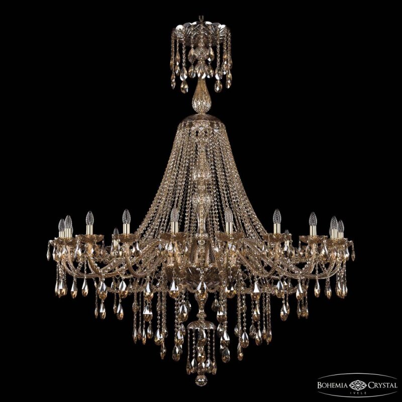 Подвесная люстра Bohemia Ivele Crystal 1415 1415/20/530/XL-180 G M721