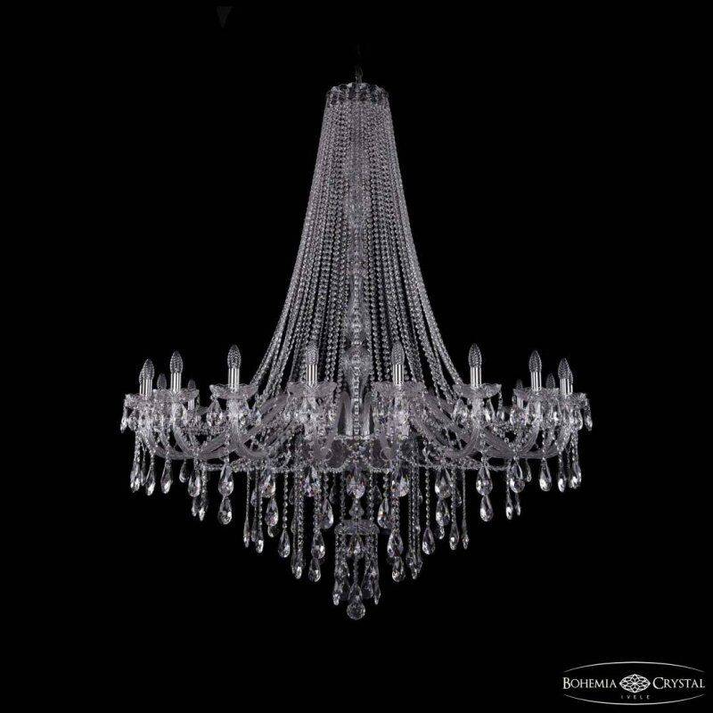 Подвесная люстра Bohemia Ivele Crystal 1415 1415/20/530/h-180 Ni