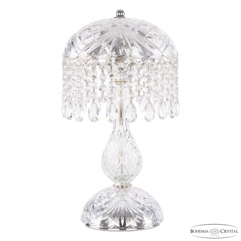 Настольная лампа декоративная Bohemia Ivele Crystal 1478 14781L1/22 Ni