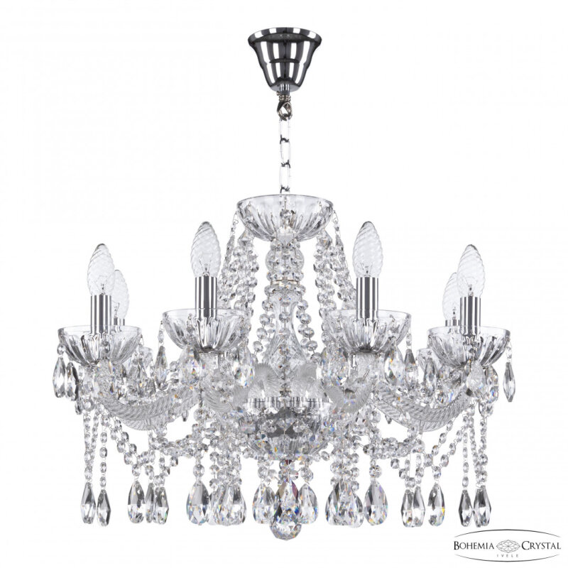 Подвесная люстра Bohemia Ivele Crystal 5413 5413/8/200 Ni Clear/M-1H
