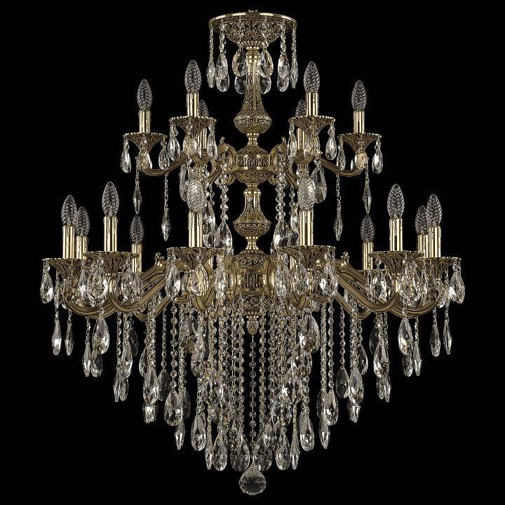 Подвесная люстра Bohemia Ivele Crystal 7202 72102/12+6/300/2d B GB
