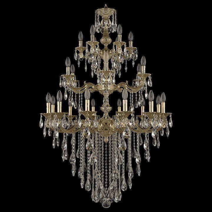 Подвесная люстра Bohemia Ivele Crystal 7214 72114/12+6+6/300/3d/B G