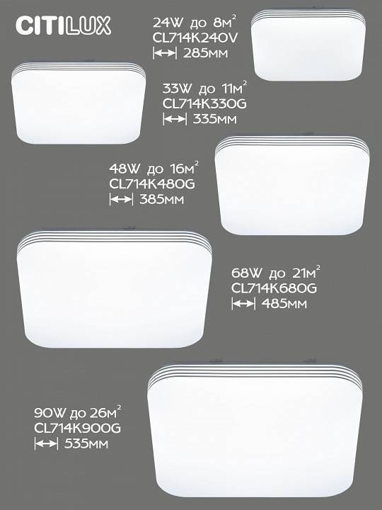 Накладной светильник Citilux Симпла CL714K900G