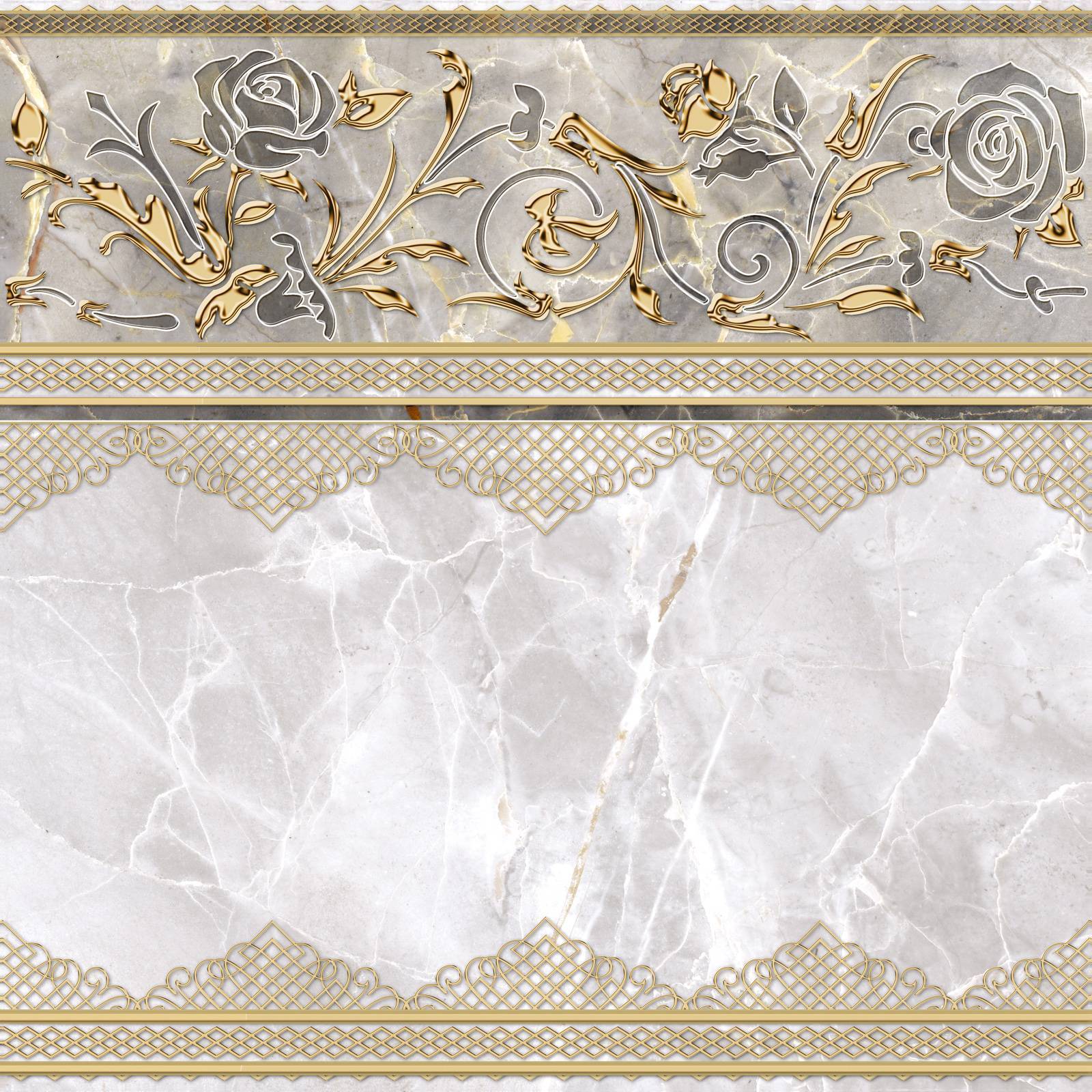 Декор Alma Ceramica Isida 418x418x8 мм DFU03ISI004