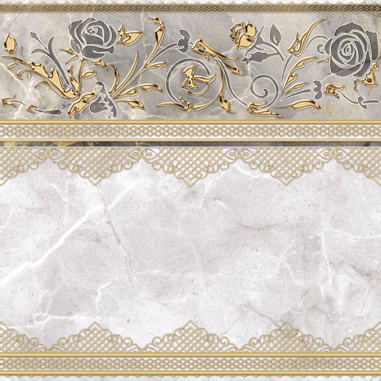 Декор Alma Ceramica Isida 418x418x8 мм DFU03ISI004