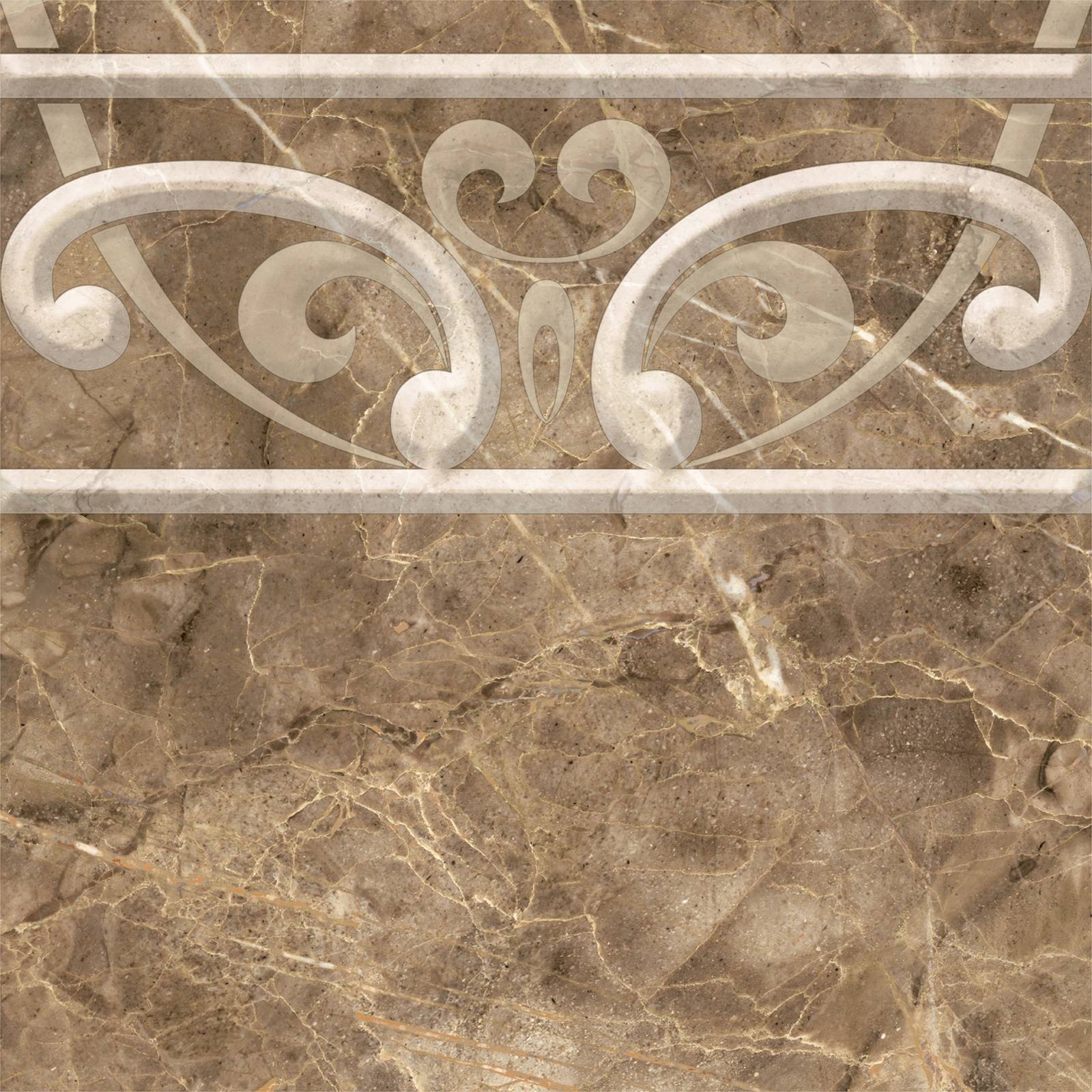 Декор напольный Alma Ceramica Petra 41.8х41.8 см DFU03PET424