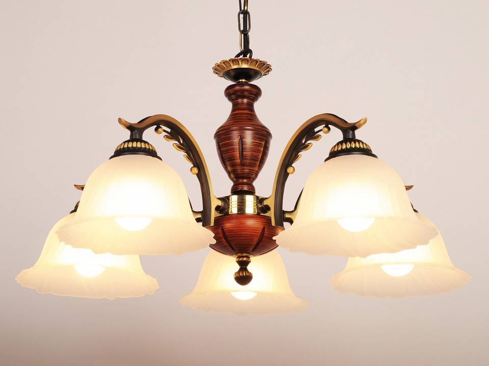 Подвесная люстра Doge Luce 805 5 ламп 805L05BN-395