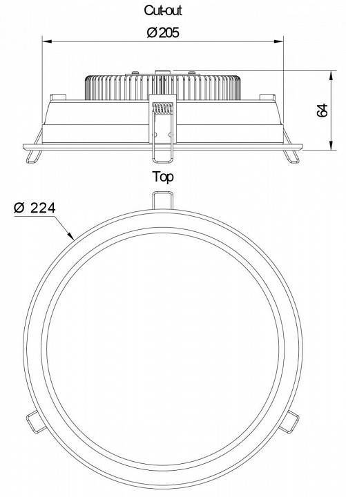 Встраиваемый светильник Deko-Light LED Panel 16 13 Вт 3000K IP20 серебро 565118