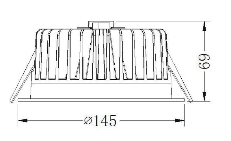 Встраиваемый светильник Deko-Light COB 130 18 Вт 3000K IP20 белый 565180