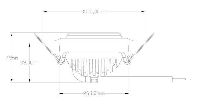 Встраиваемый светильник Deko-Light Saturn 565202