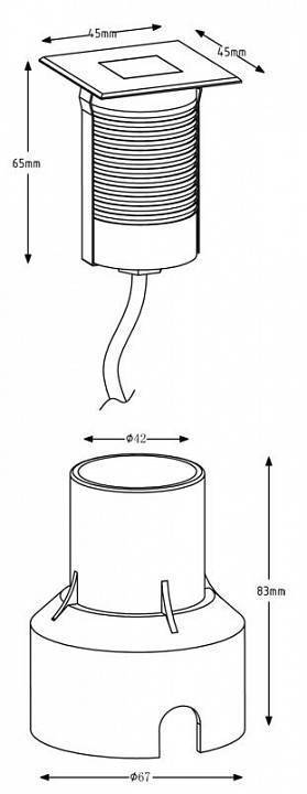 Светильник грунтовый Deko-Light Basic Round I WW 730340