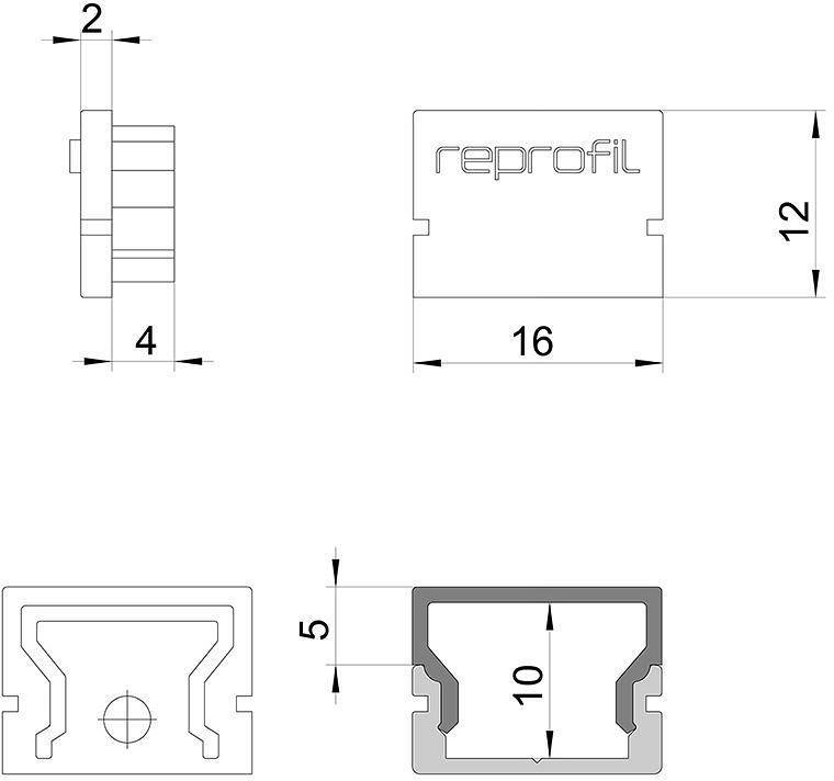Набор из 10 заглушек для профиля Deko-Light H-AU-01-10 979000