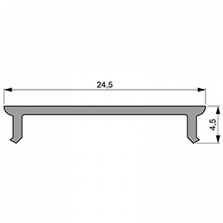 Профиль накладной Deko-Light P-01-20 2000 мм черный 983041