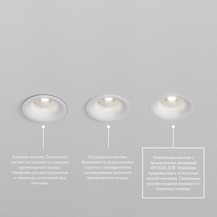 Рамка на 1 светильник Denkirs SCB DK3024-SCB