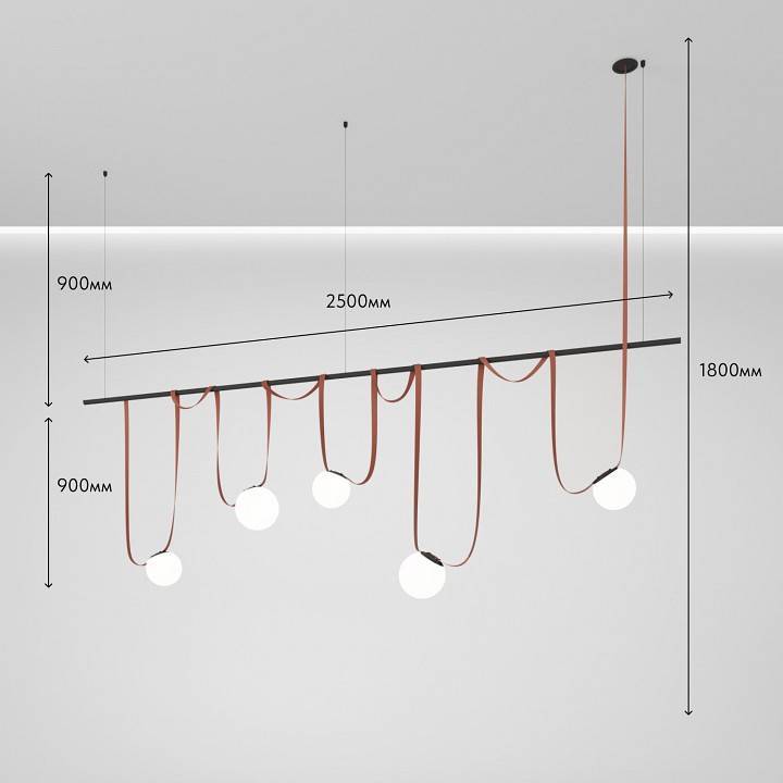 Комплект трековой системы Denkirs Belty SET DK55SET08-01-BR