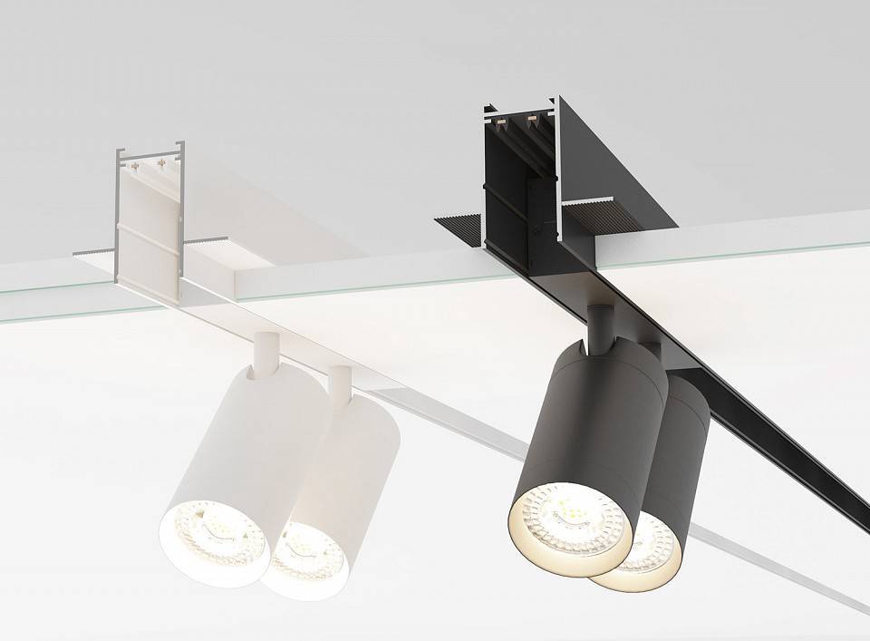 Трек встраиваемый Denkirs Smart HIDE TR2012-BK/1