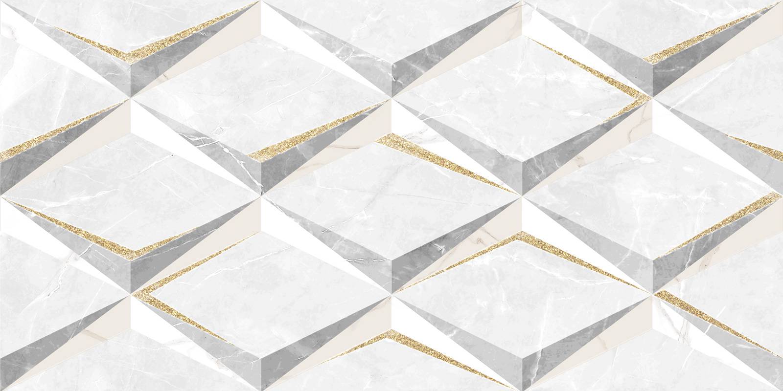 Декор Cersanit Sens Gold 250х500х9 мм (5 шт в уп) DW9SES09