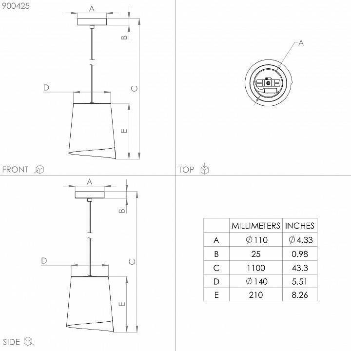 Подвесной светильник Eglo ПРОМО Bolivia 900425