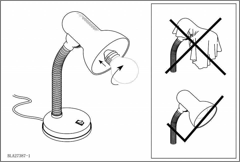 Настольная лампа офисная Eglo ПРОМО Basic 9232