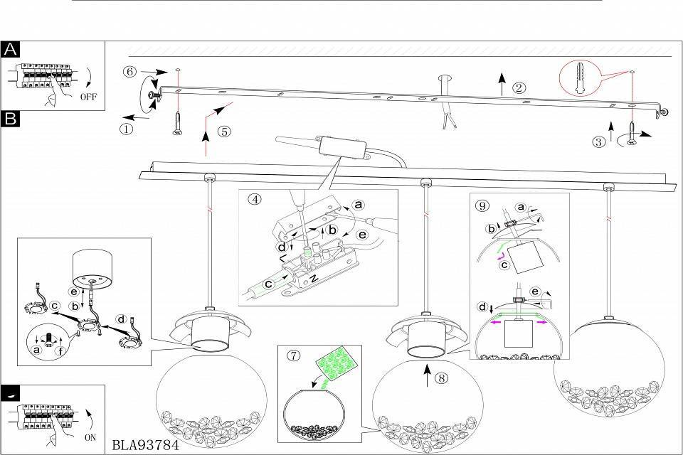 Подвесной светильник Eglo Montefio 1 93784