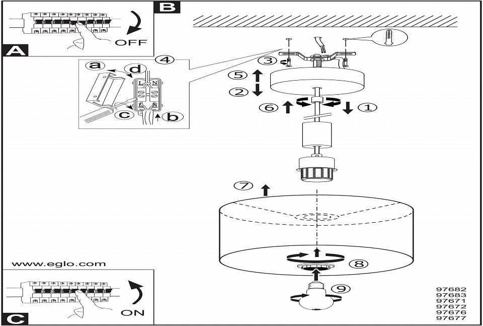 Подвесной светильник EGLO Concessa 1 97682