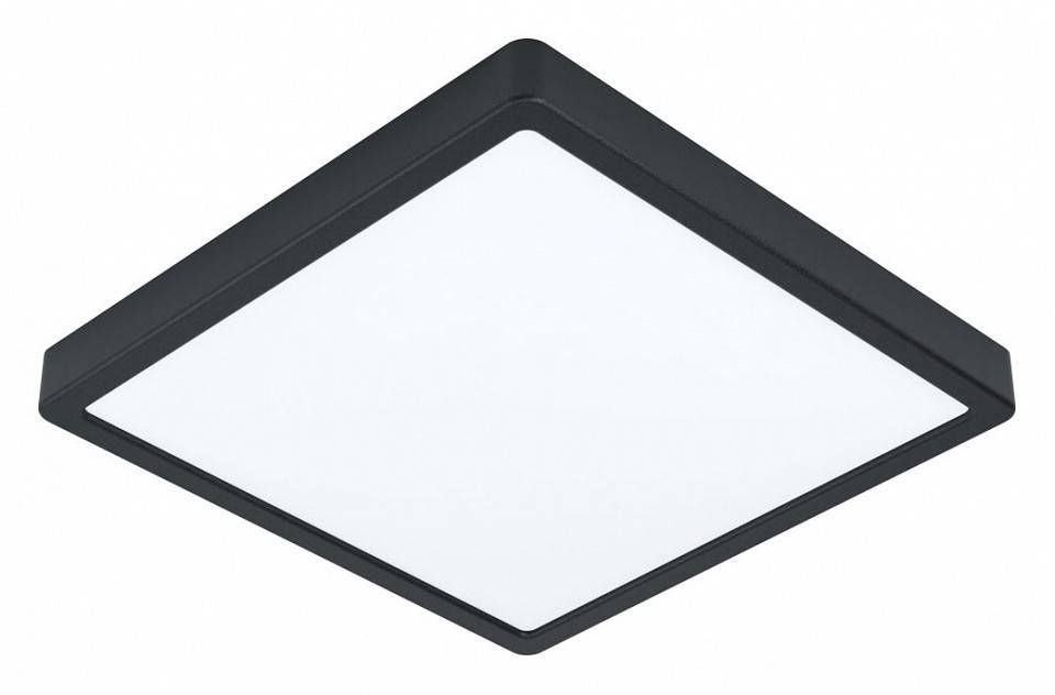 Светильник накладной Eglo Fueva 5 квадратный 160x160 мм 10.5 Вт черный 99271