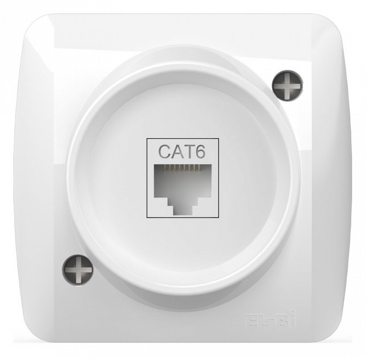Розетка Ethernet RJ-45 Elbi Eleсtriс Alsu 7 504-000200-247