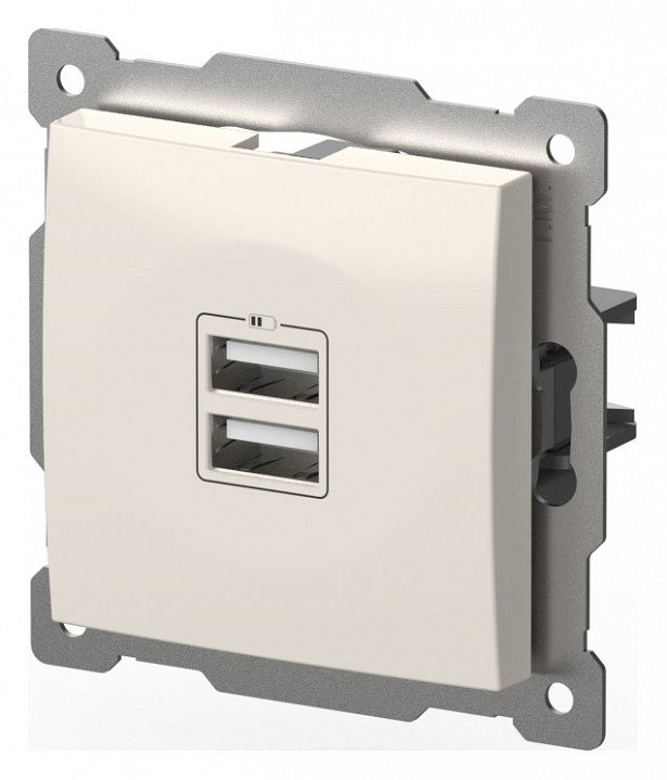 Розетка 2хUSB type A без рамки Elbi Eleсtriс Zena Vega 609-010200-143