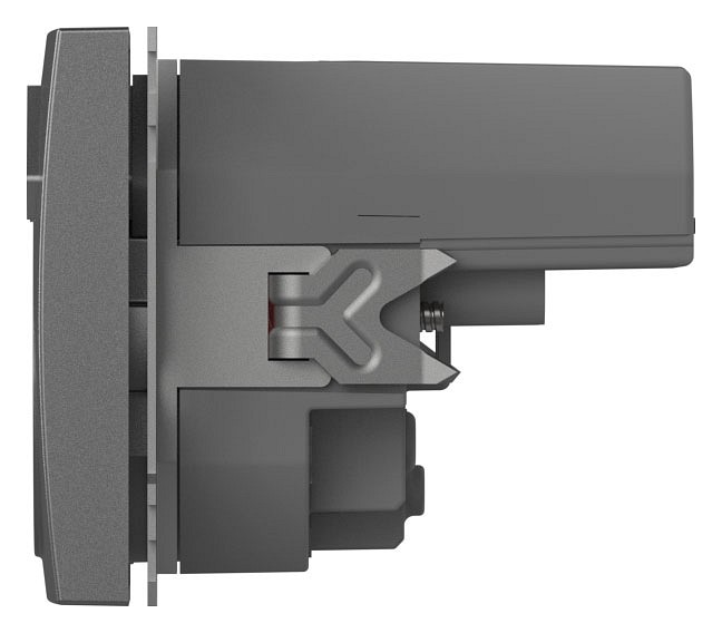 Розетка с заземлением и со шторкой и 2хUSB type A, без рамки Elbi Eleсtriс Zena Vega 609-011000-317