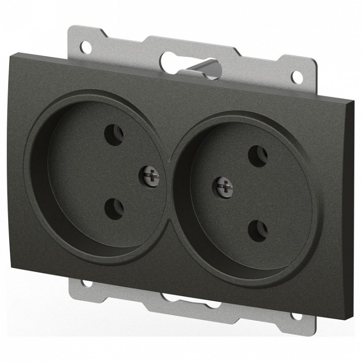 Розетка двойная без заземления, без рамки Elbi Eleсtriс Zena Vega 609-011100-908