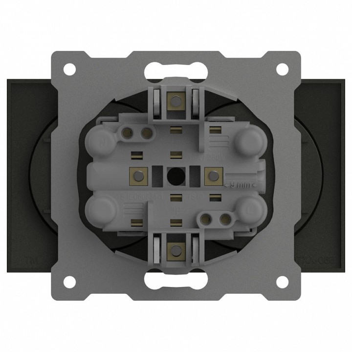 Розетка двойная без заземления, без рамки Elbi Eleсtriс Zena Vega 609-011100-908