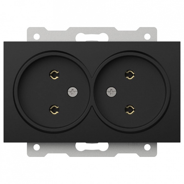 Розетка двойная без заземления, без рамки Elbi Eleсtriс Zena Vega 609-014800-908