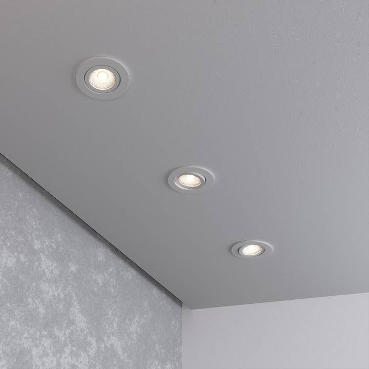 Встраиваемый светильник Elektrostandard 15272/LED белый/хром a056030