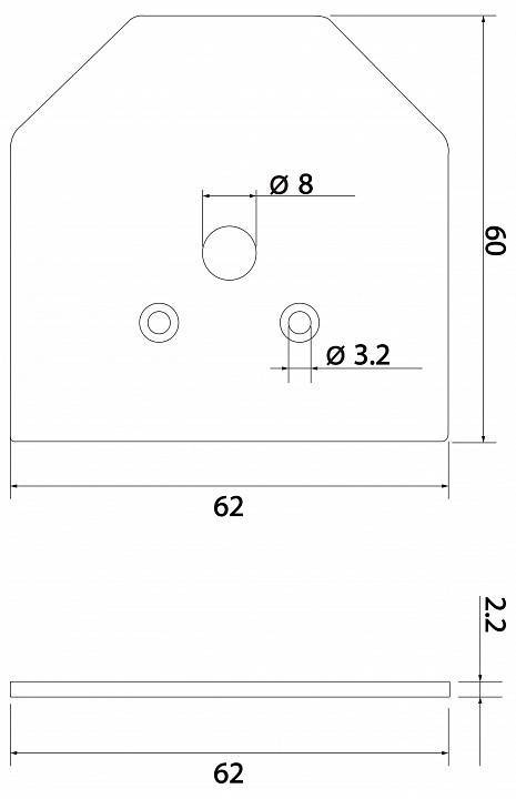 Набор заглушек для трека Elektrostandard Slim Magnetic a062152