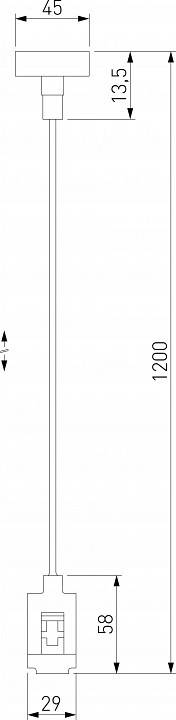 Подвес для трека Elektrostandard Esthetic Magnetic a065438